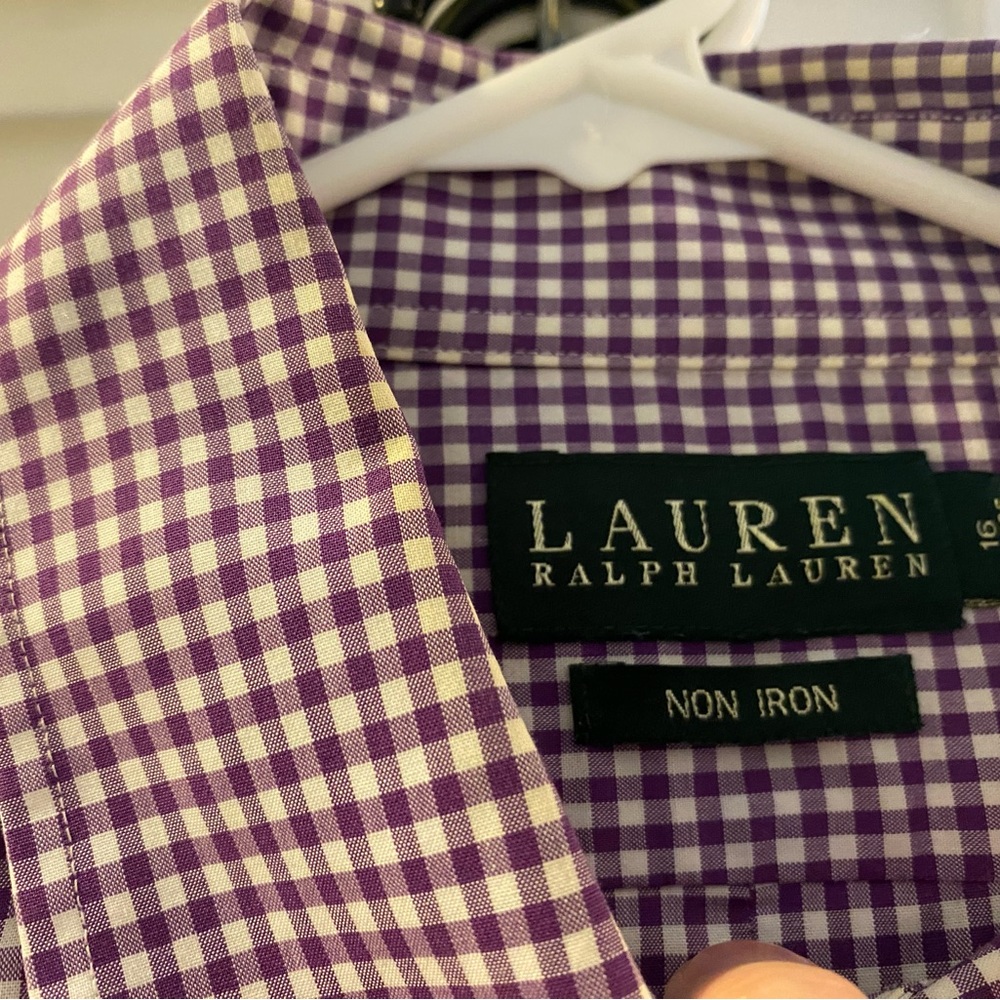 Lauren Ralph Lauren Purple Checkered Men's Shirt